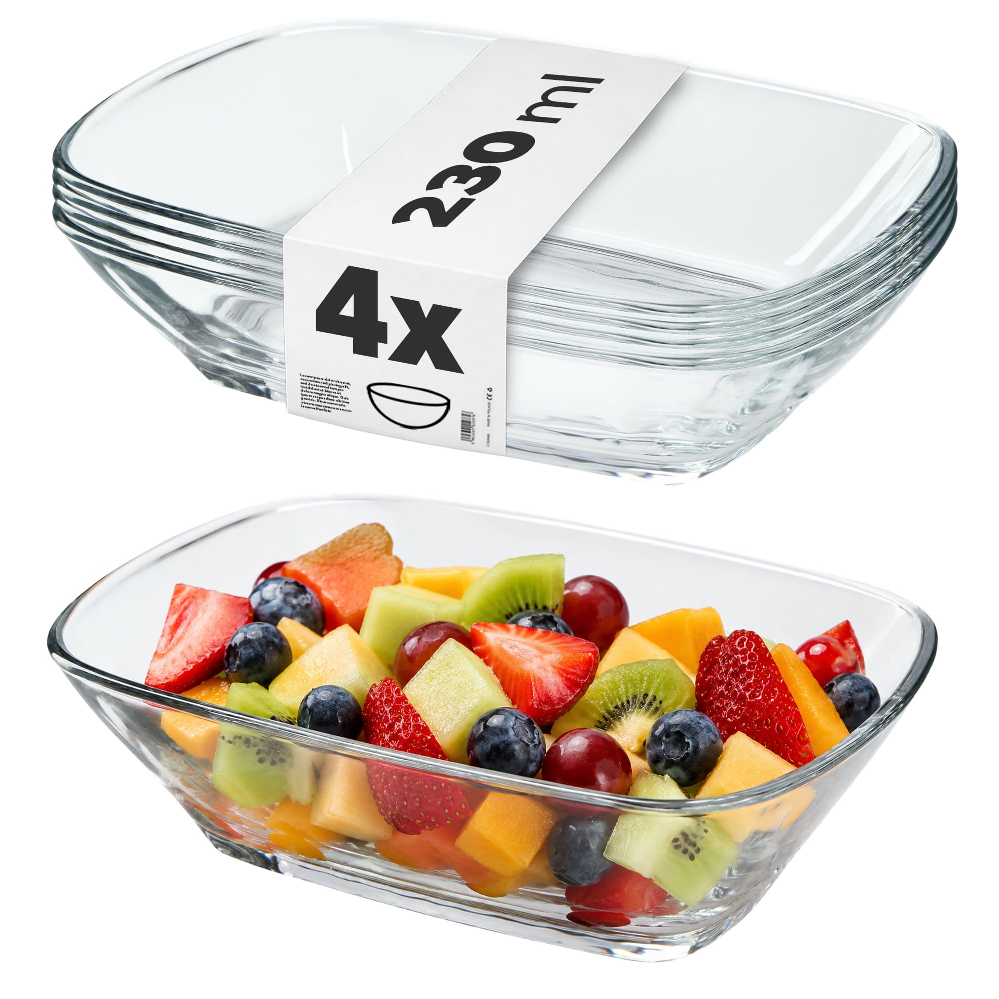 Salaterka prosta Cori 230 ml, 4 szt.