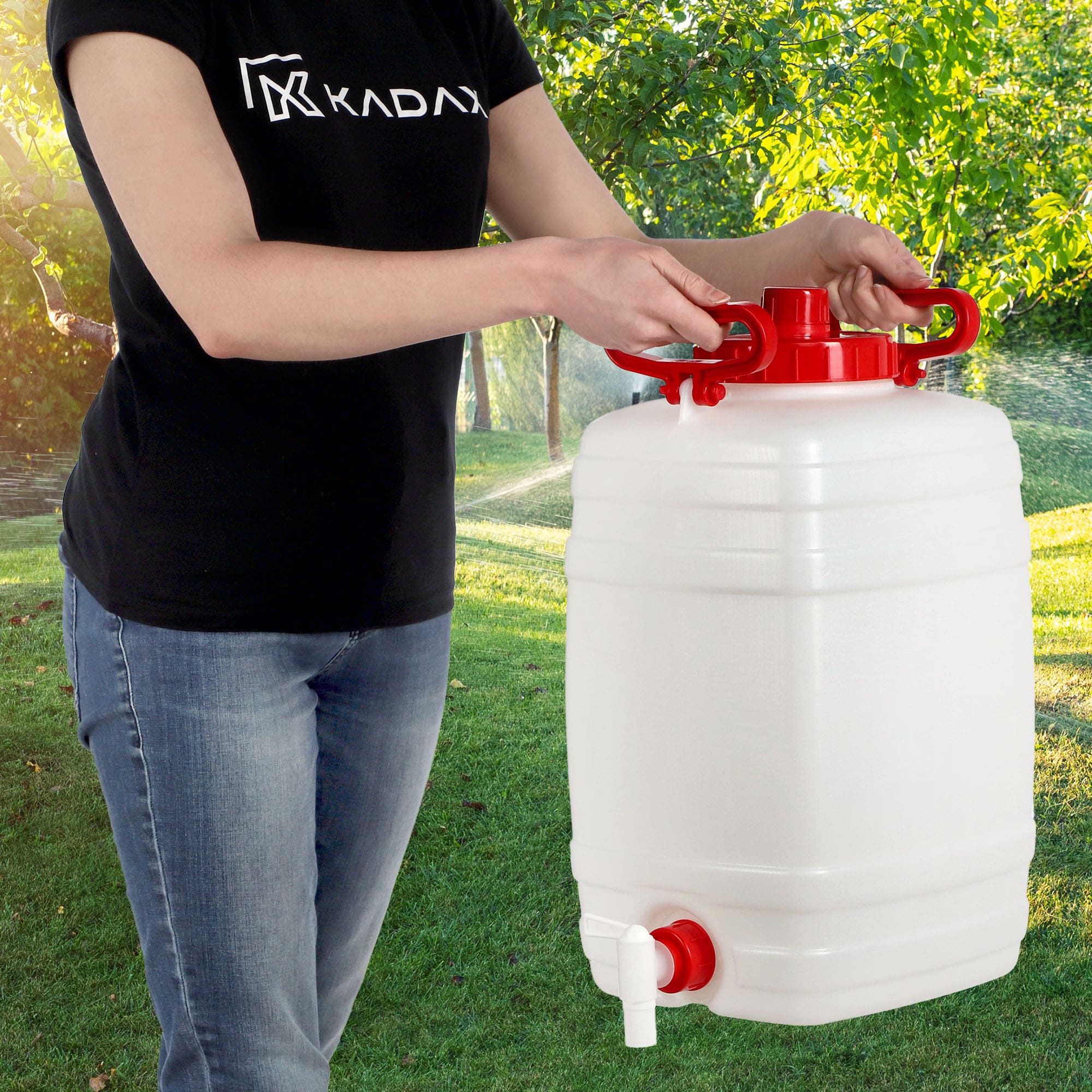 Plastikowa beczka z kranikiem Asele na wodę 25L