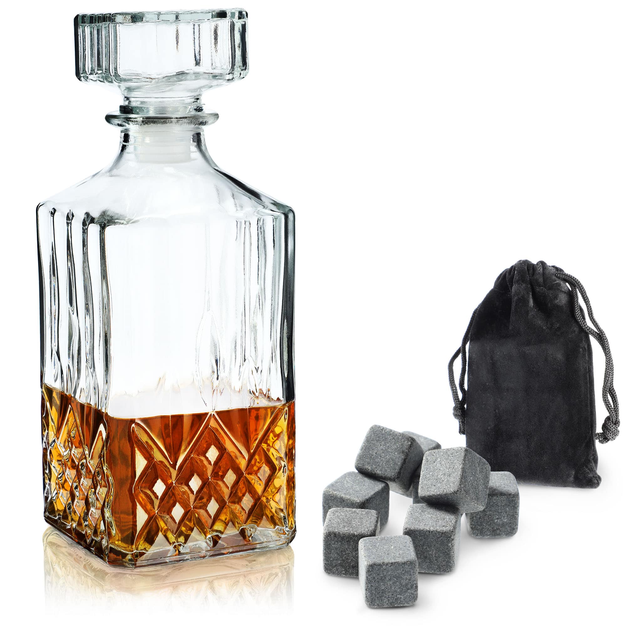Karafka do whisky Savona + kamienie do whisky