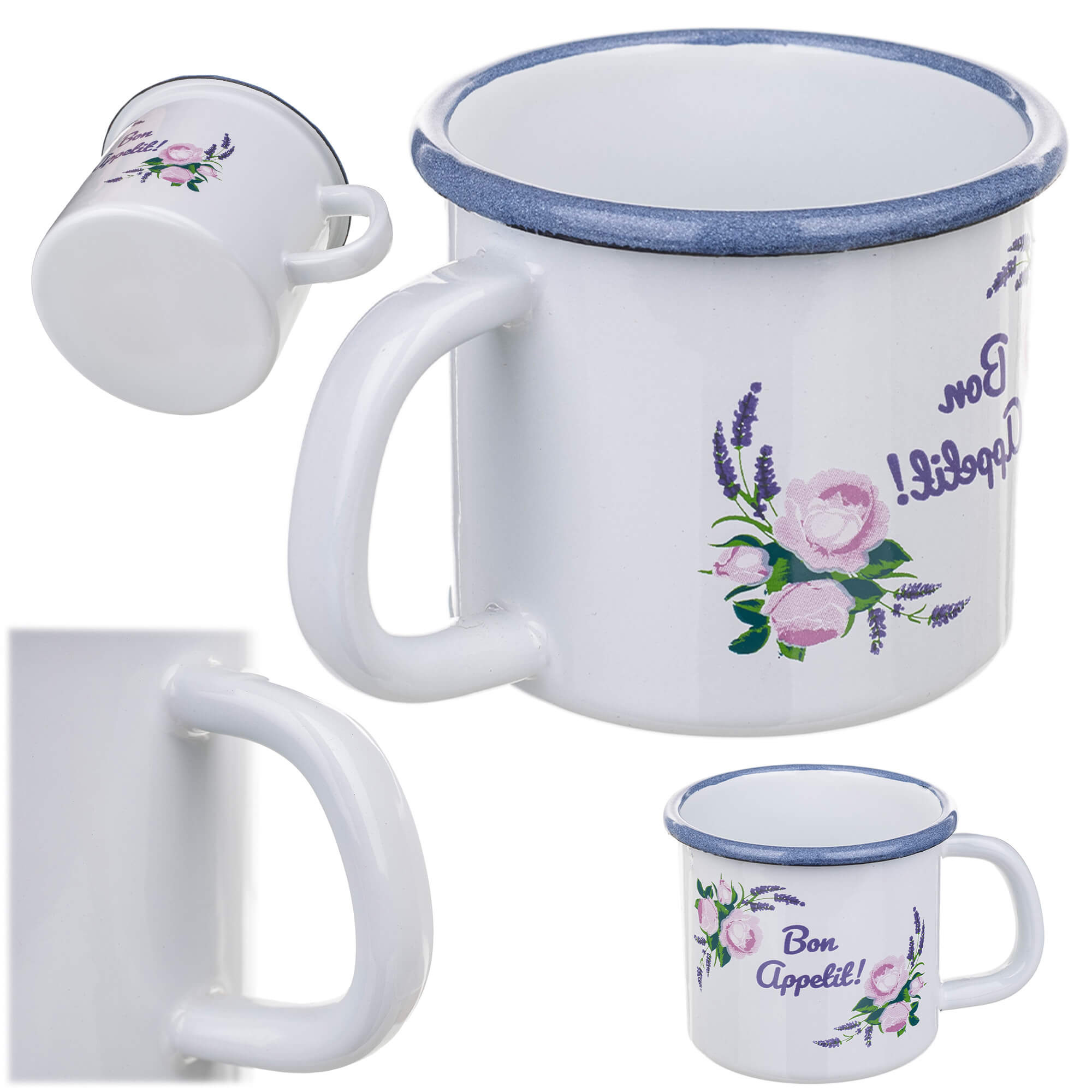 Kubek emaliowany Scerni 400 ml biały