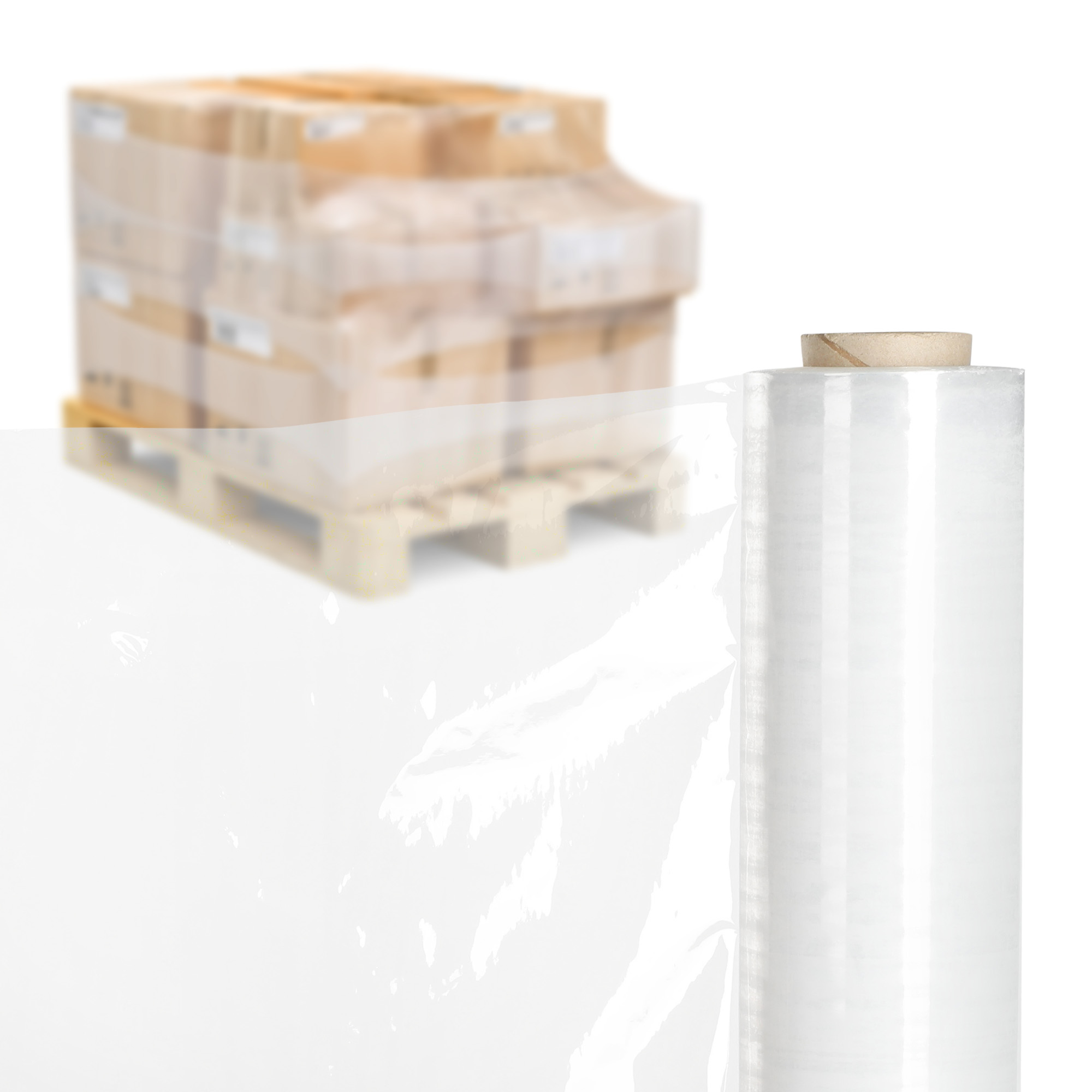 Folia stretch transparentna Chas, 4 szt 300m