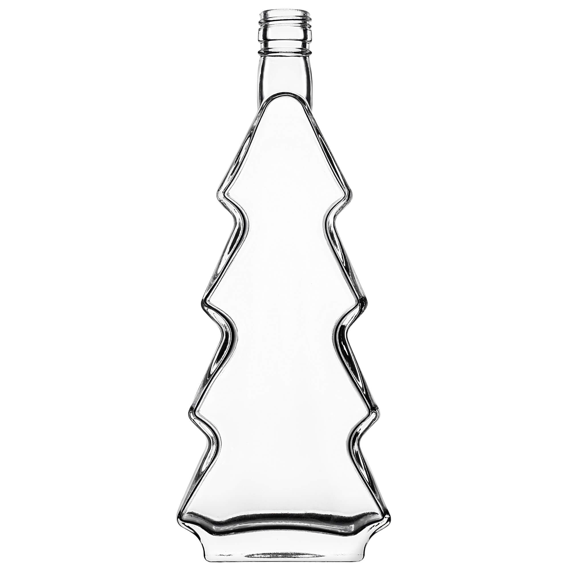 Szklana butelka choinka Enna 500ml z białą zakrętką 10 szt.