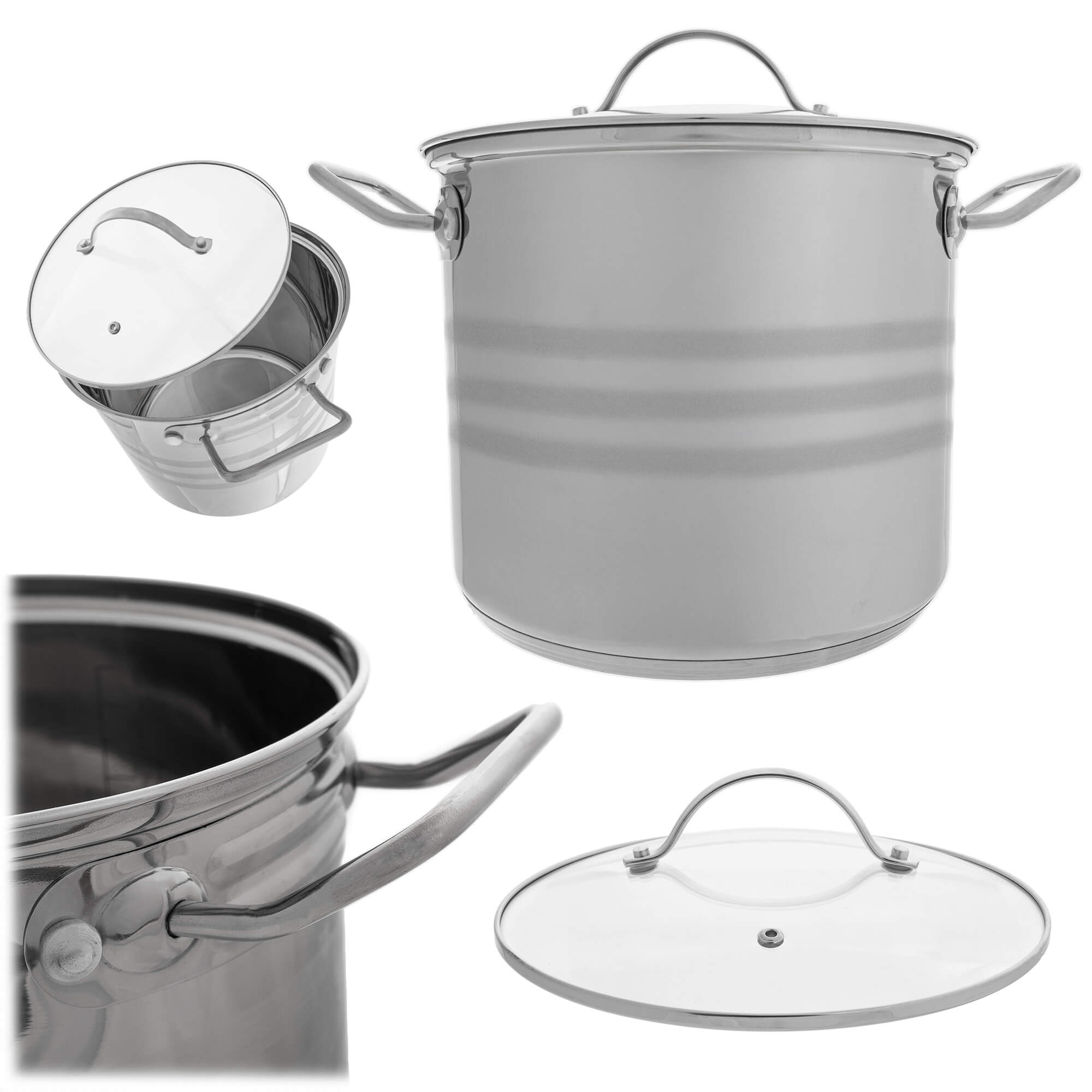 Garnek stalowy Sveg z pokrywką 6.6L