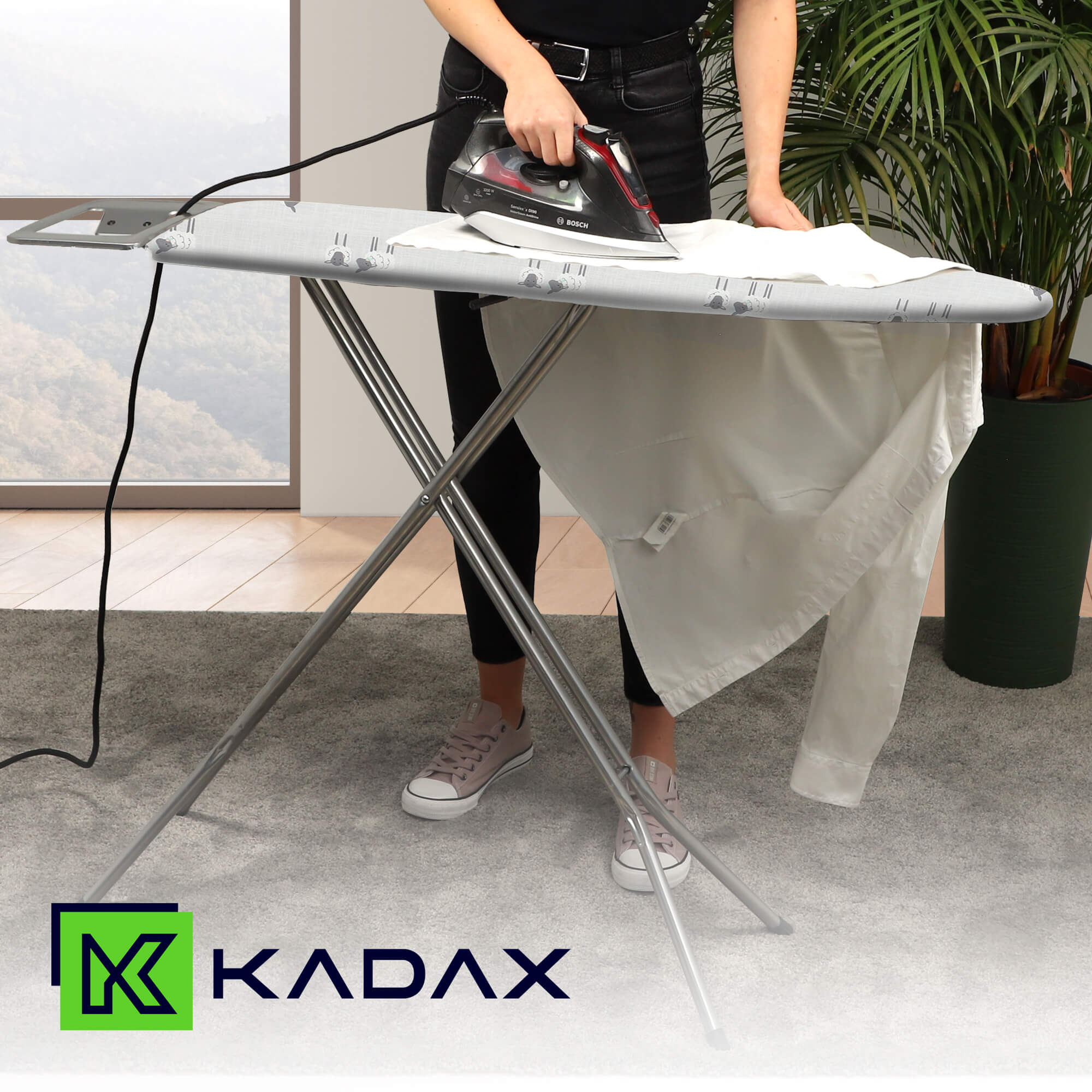 Deska do prasowania Tasjo 110 x 30, owce