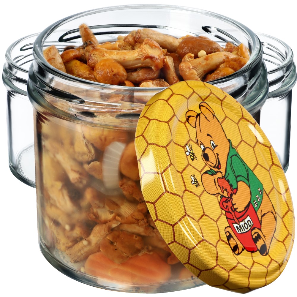 Słoiki Vigo 140ml 50szt fi 66 mm + wieczko "Miód"