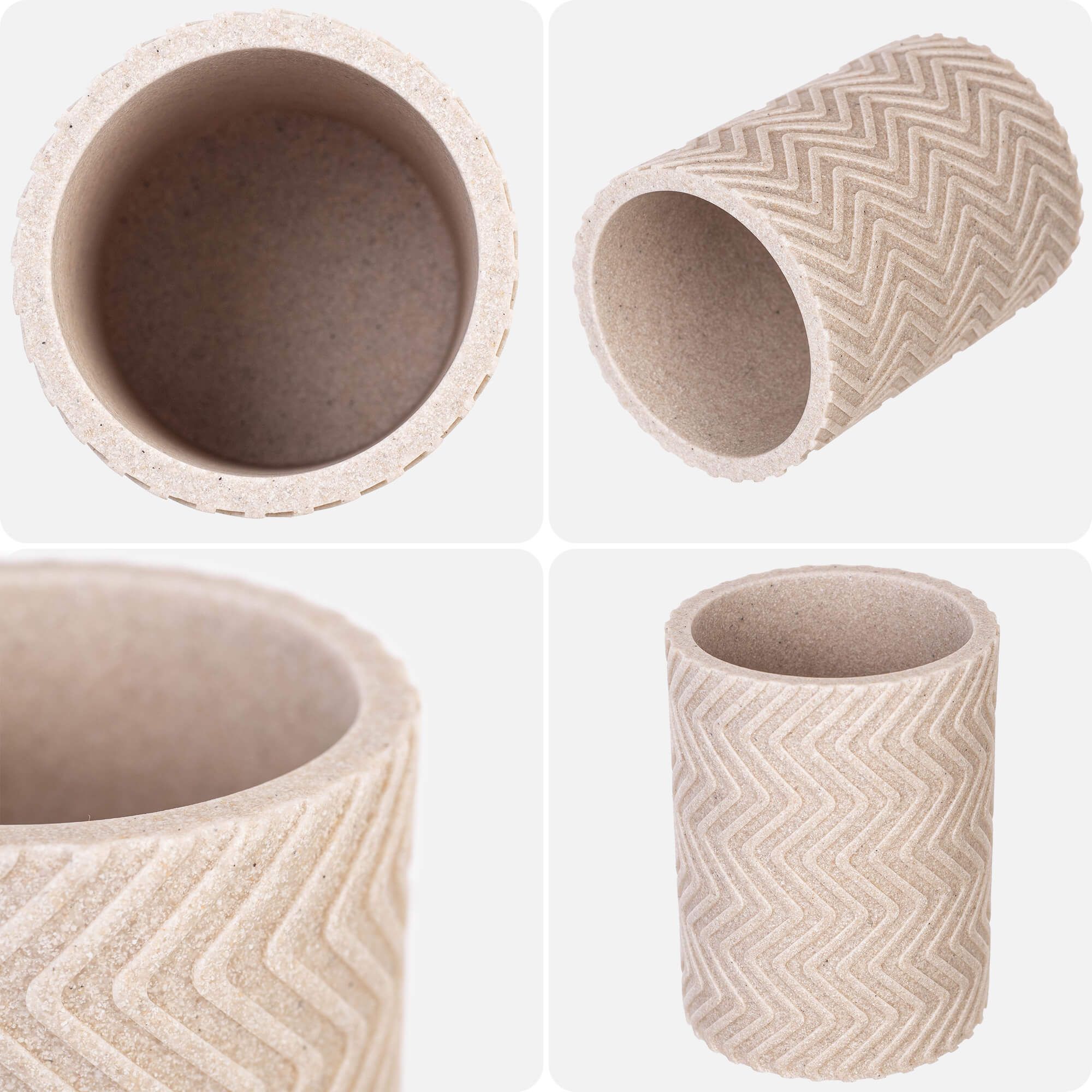 Kubek łazienkowy Ouge 11.5 x 8.5 cm beżowy