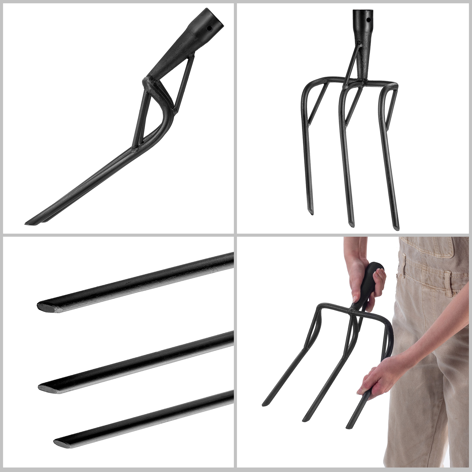 Widły do spulchniania gleby Loupit 26cm bez trzonka