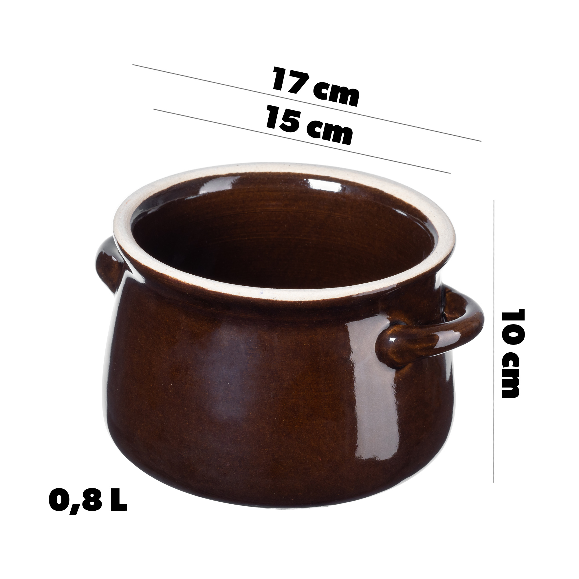 Garnek kamionkowy Athena 0,8L
