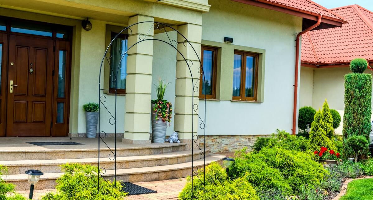 Pergola ogrodowa na kwiaty 240 cm, czarna