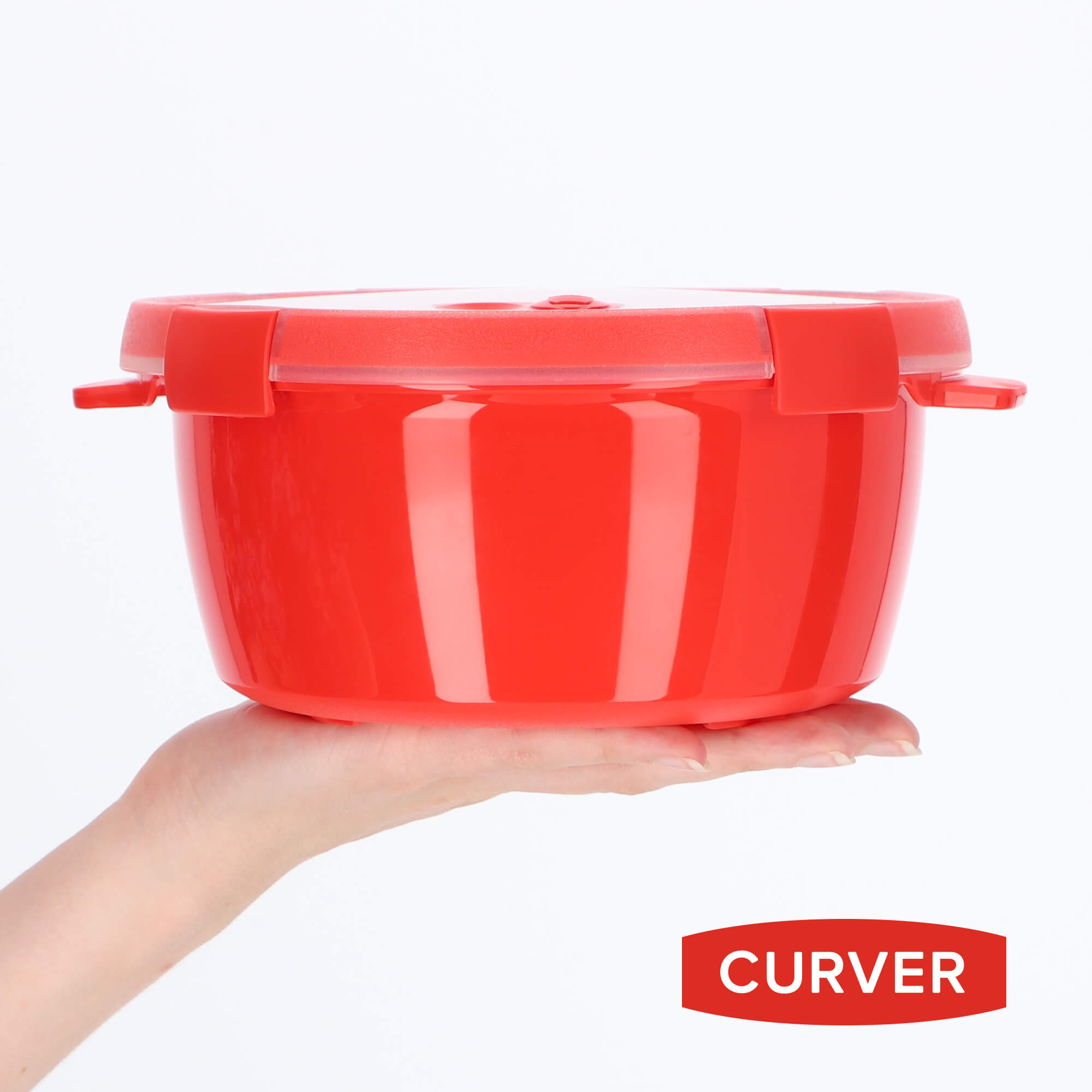 Pojemnik na żywność 1.6L Curver Steamer, czerwony