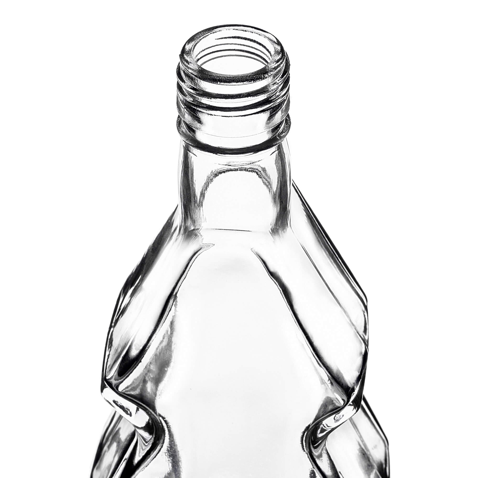 Szklana butelka choinka Enna 500ml z białą zakrętką 10 szt.
