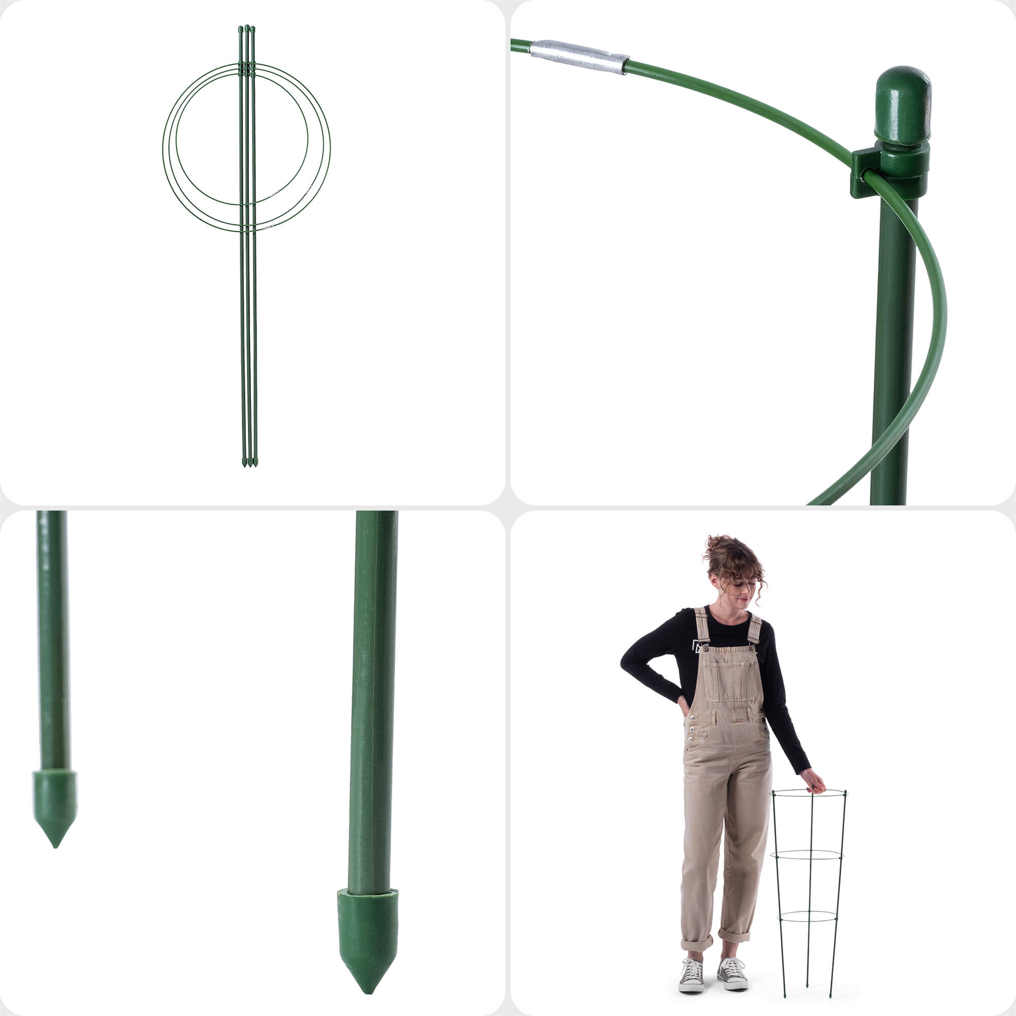 Podpora pierścieniowa do roślin Bodiel 75 cm 3 szt.