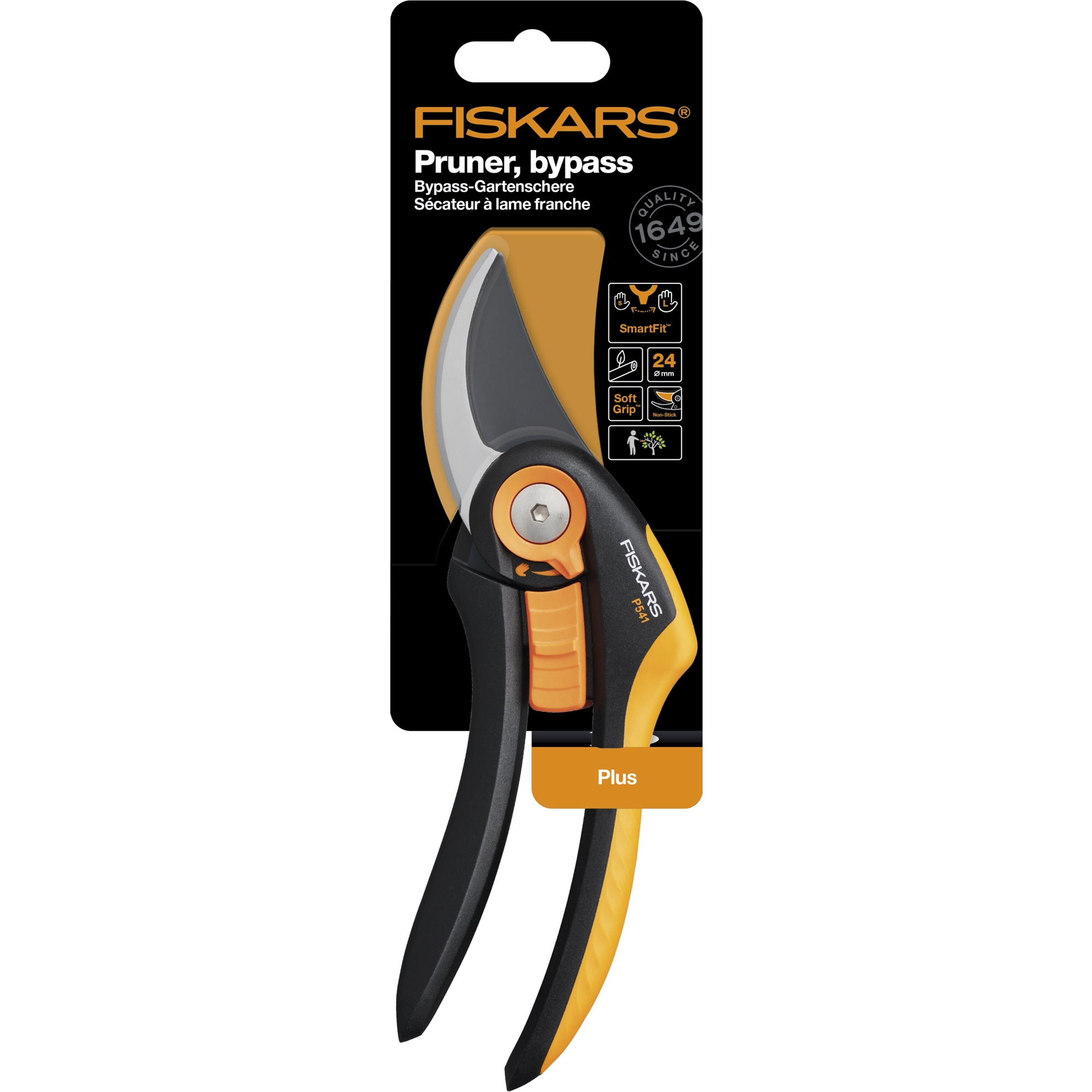 Fiskars 1057169 Plus SmartFit Sekator nożycowy (P541)