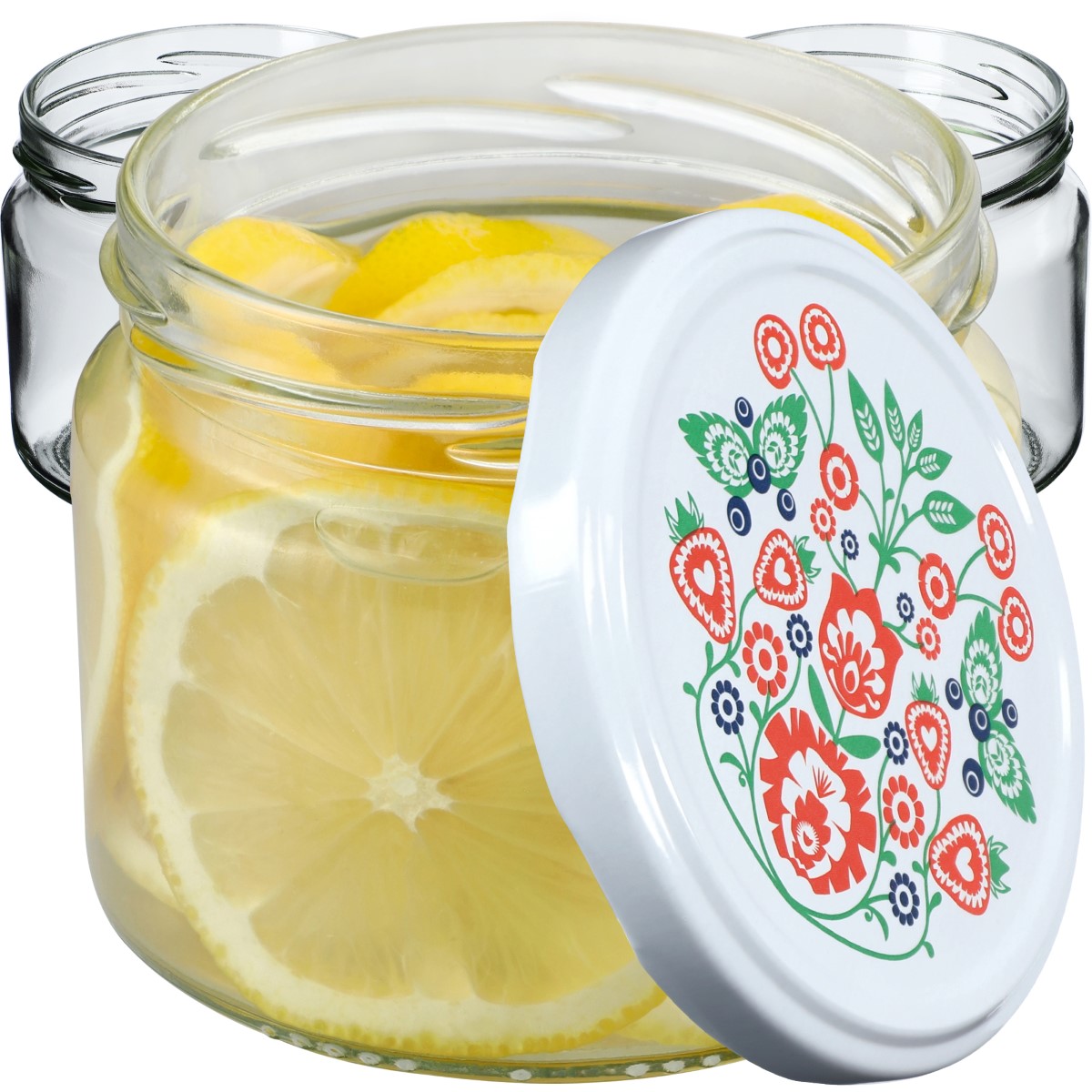 Słoiki Sonka 330ml 50szt fi 82 mm + wieczka "Folklor"