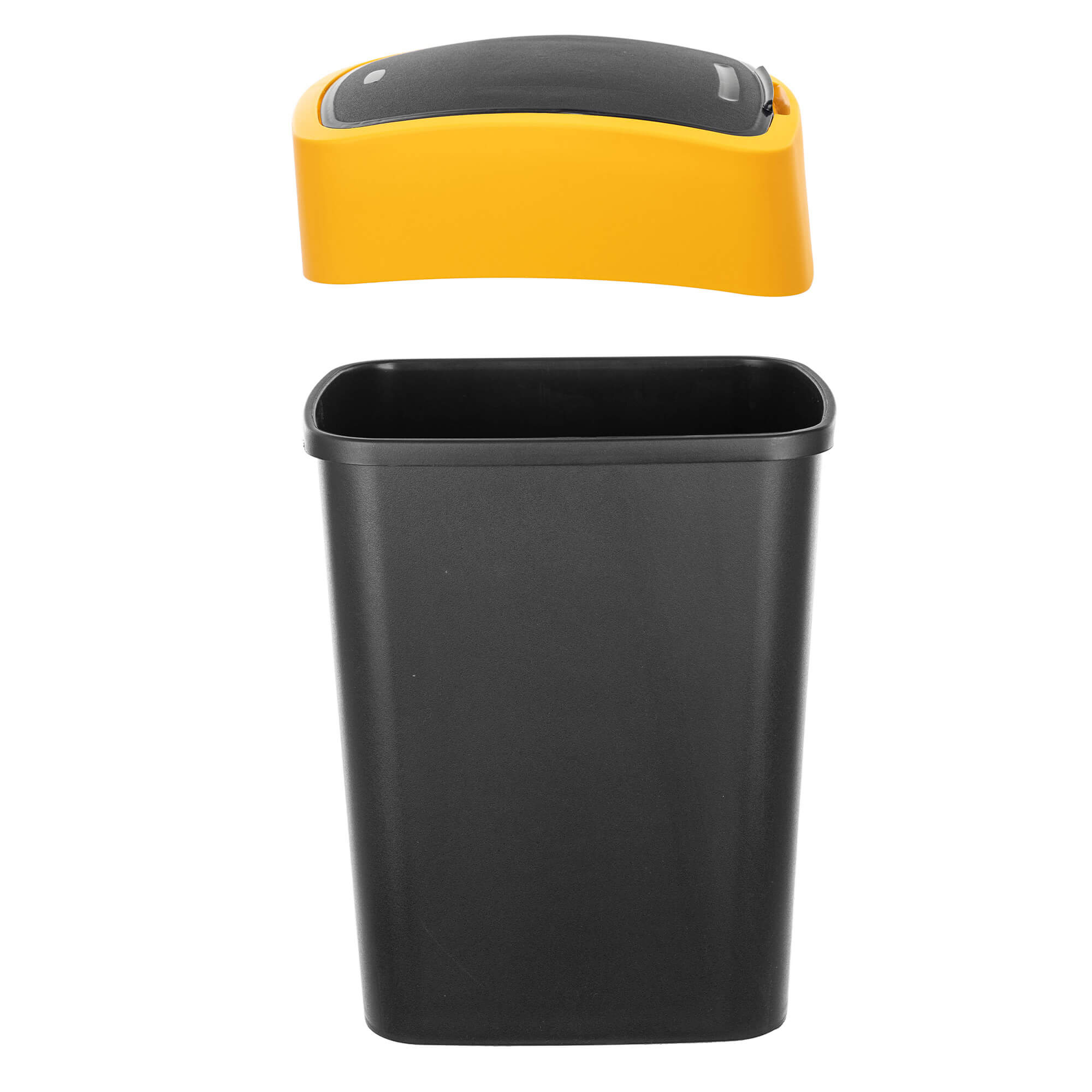 Kosz na śmieci Curver Flip Bin 9L czarno-żółty