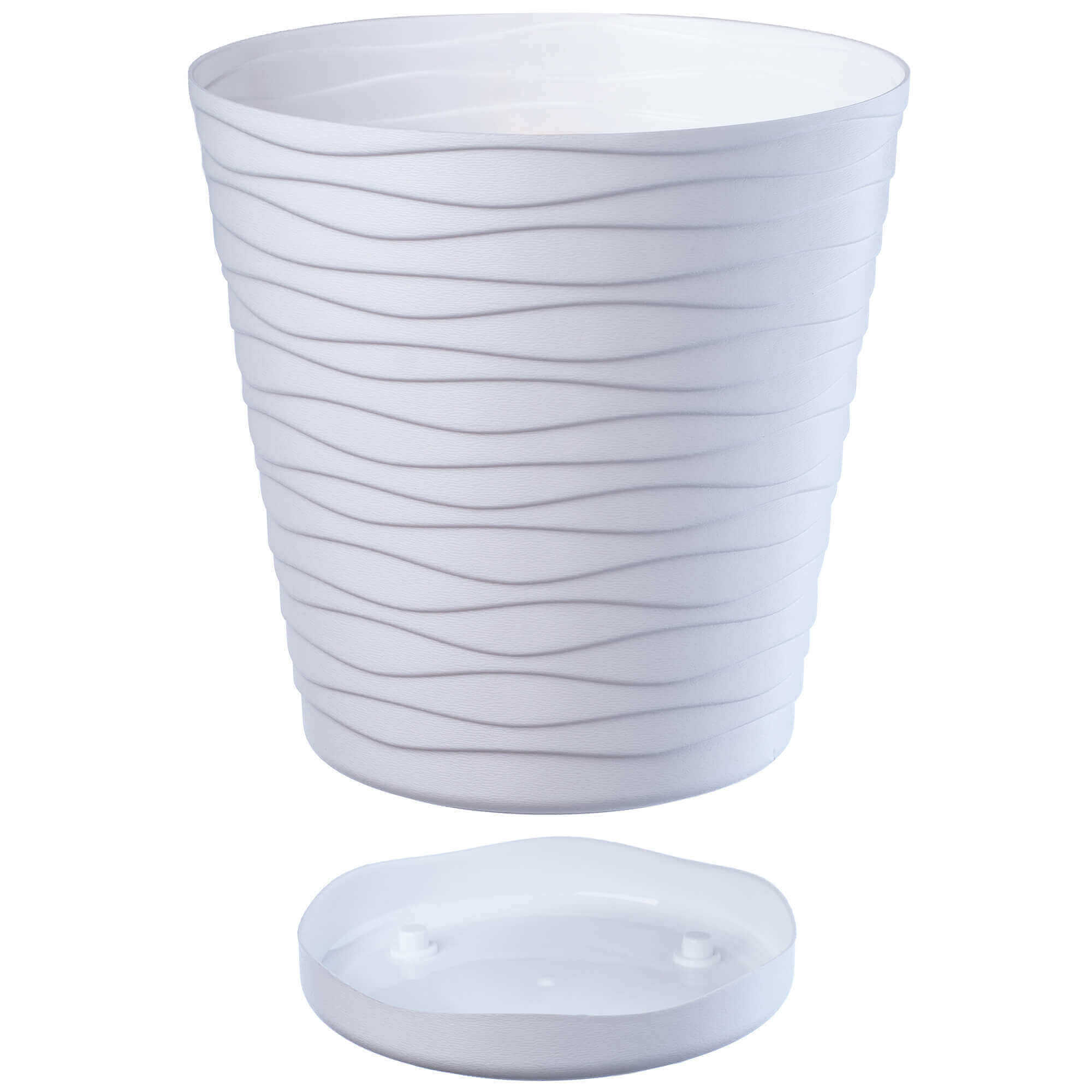 Doniczka z podstawką Greve 30 cm, biała