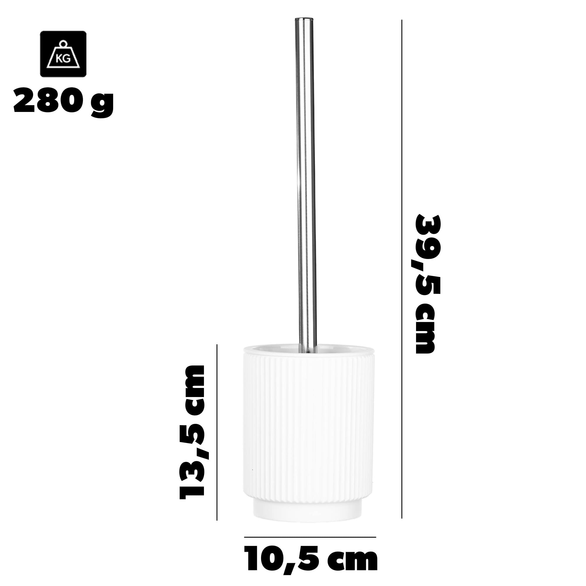 Szczotka do WC Iclon 39.5 x 10.5 cm biała