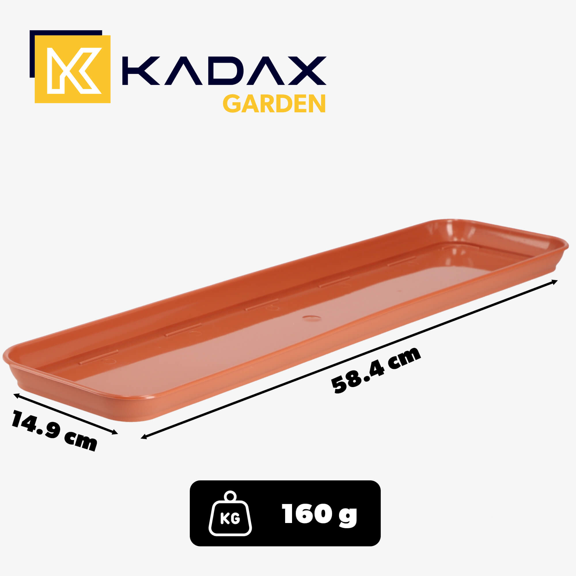 Podstawka na skrzynkę balkonową Evron 60 cm, terrakota