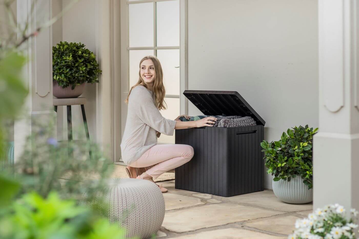 Skrzynia ogrodowa Keter City Storage 113L, antracyt
