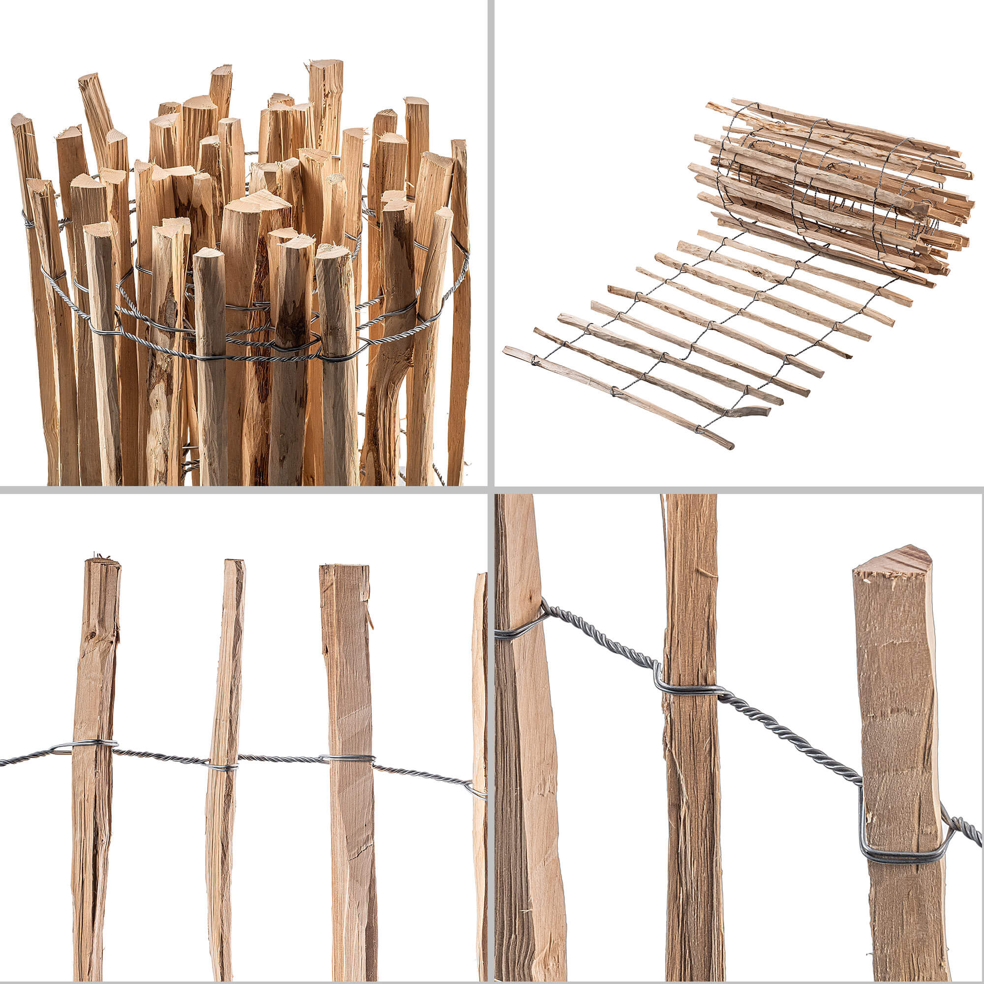 Płot ogrodowy leszczynowy Karo 500 x 90 cm (7-9 cm)