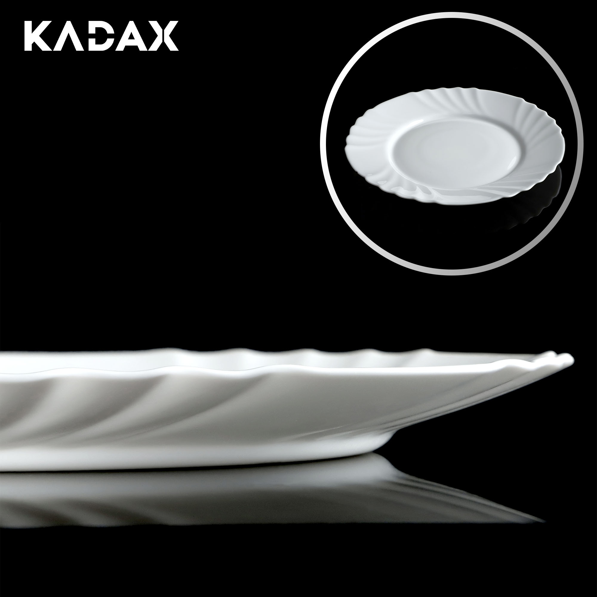 Talerz płaski obiadowy 25 cm, 1 szt.