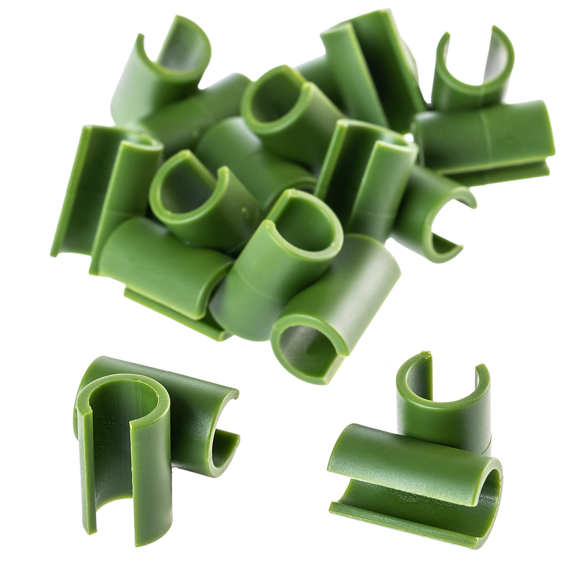 Łącznik kątowy do tyczek Lugo 11 mm, zielony 10 szt.