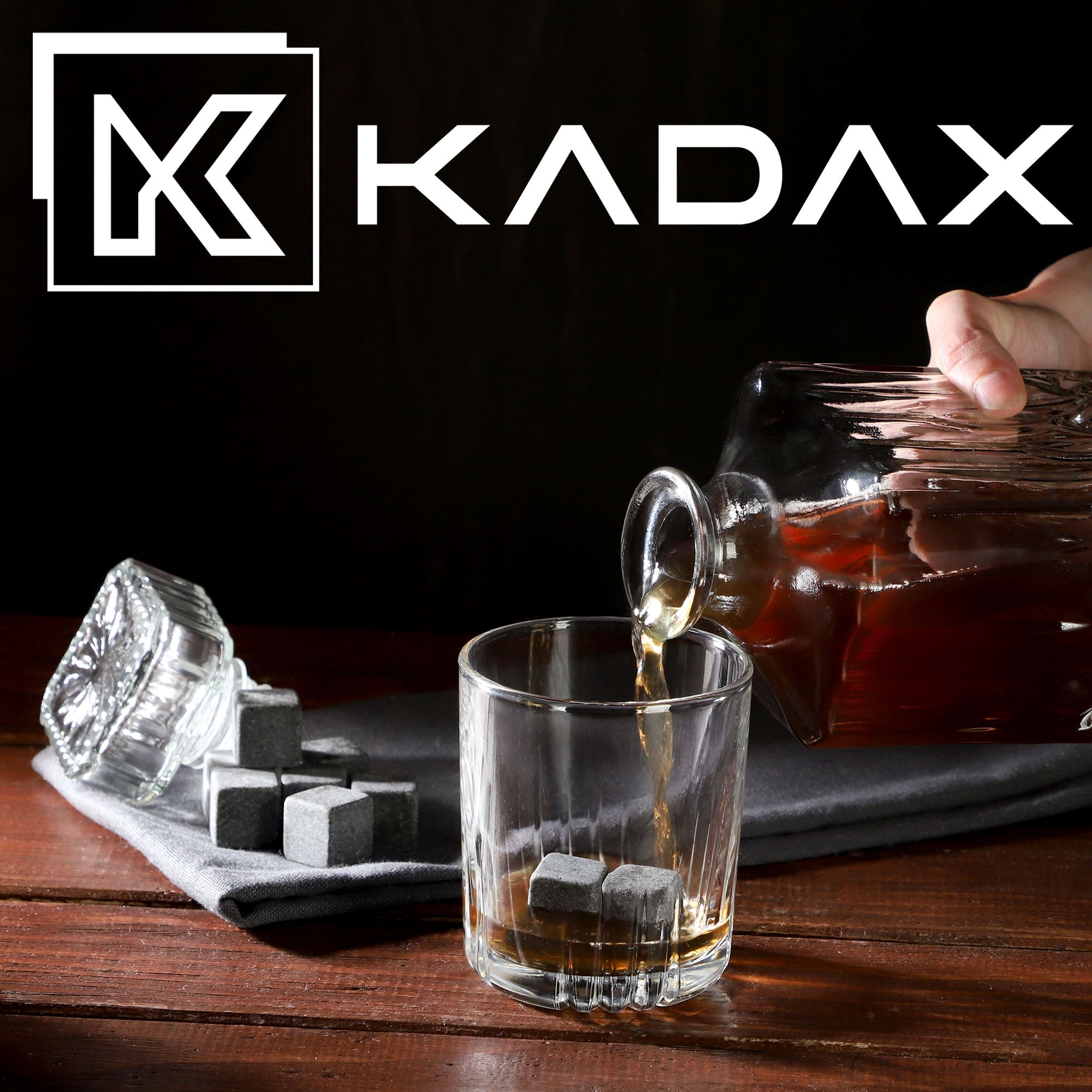 Karafka do whisky Savona + kamienie do whisky