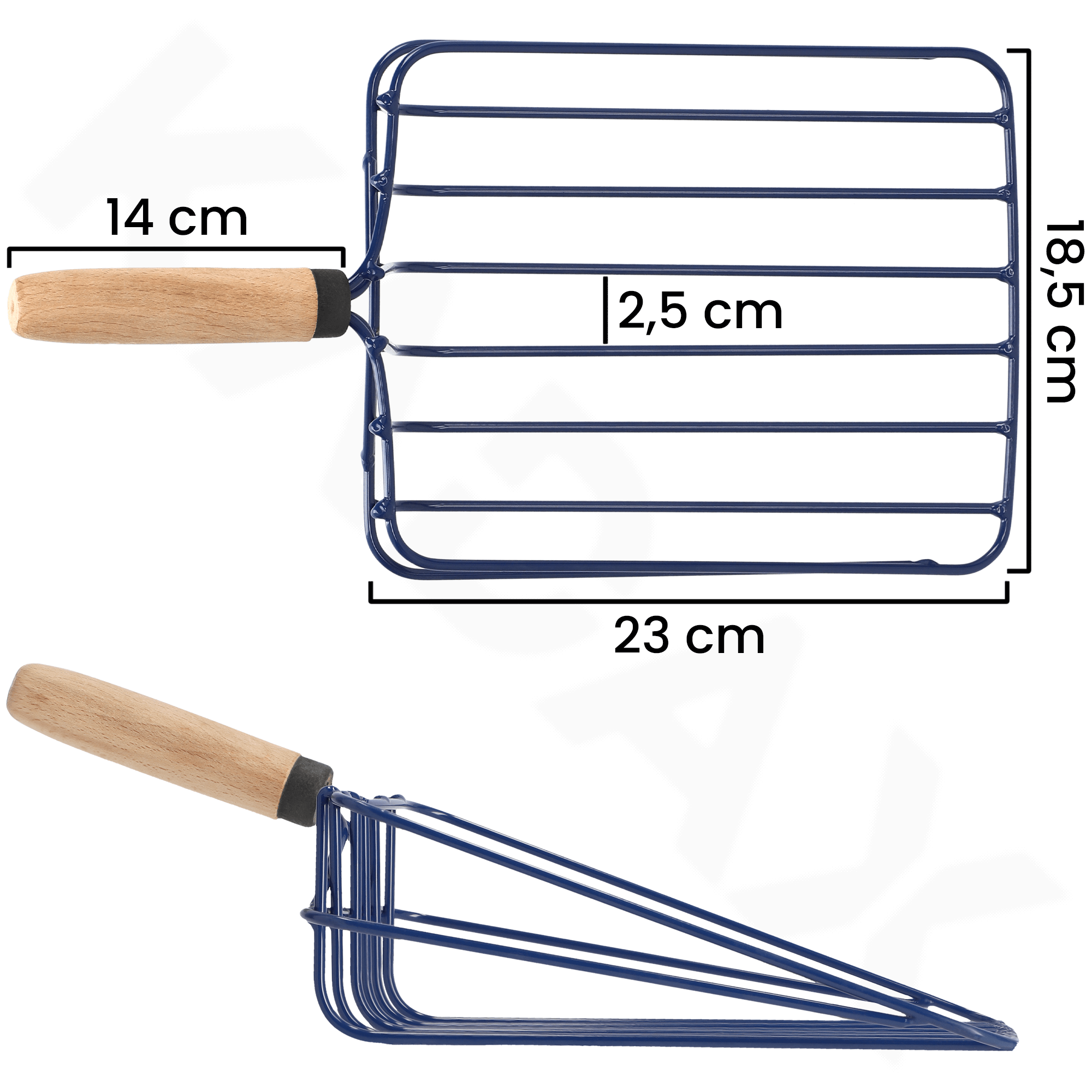 Łopatka do ziemniaków 37 cm, niebieska