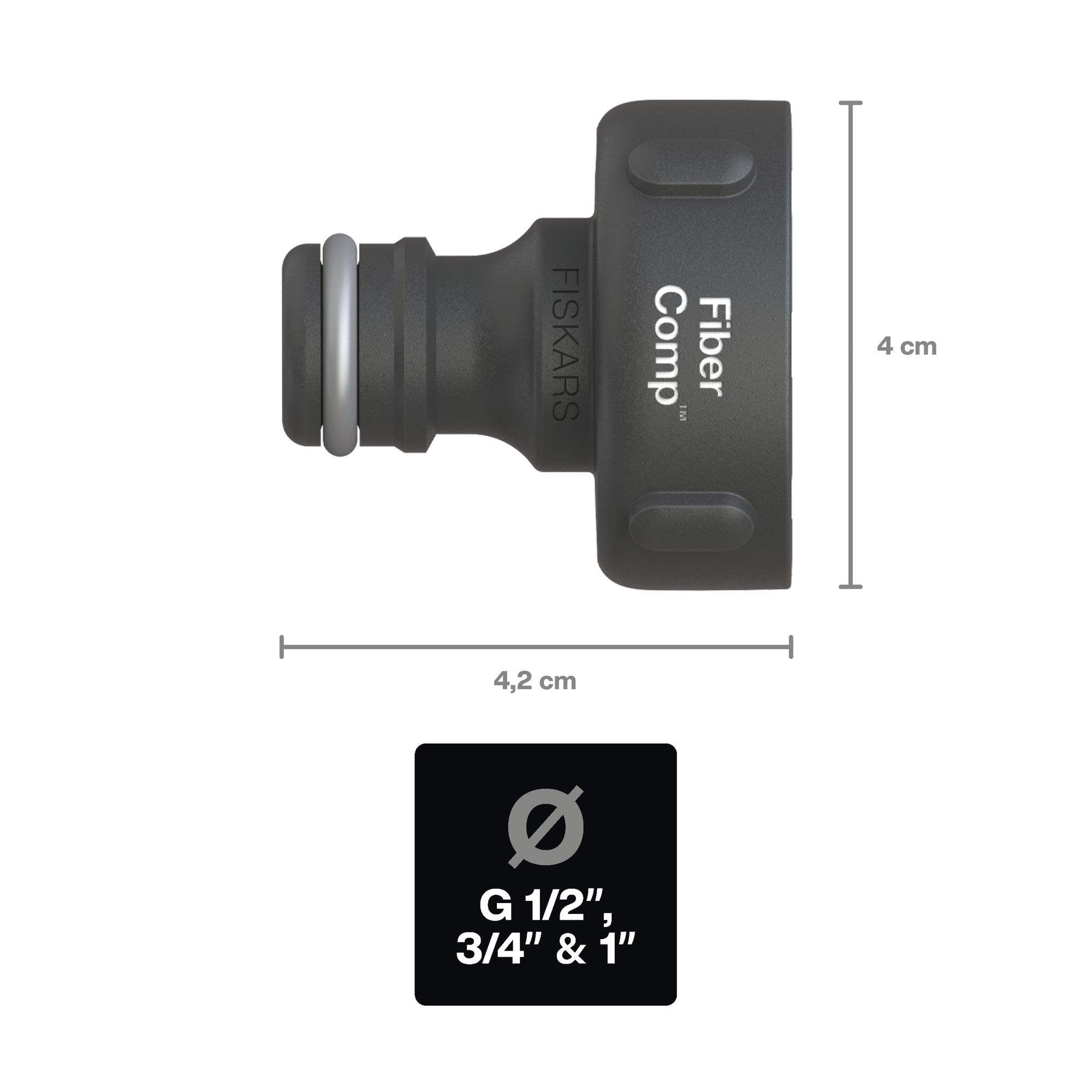 FiskarsFiberComp™ Przyłącze kranowe 33,3 mm (G 1”)