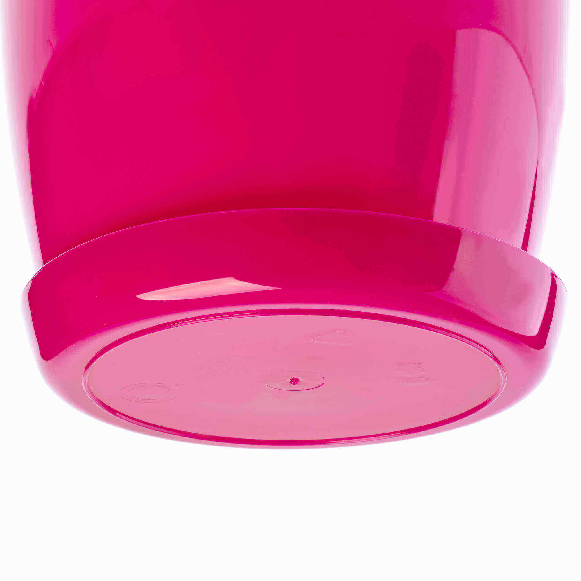 Doniczka na kwiaty z podstawką 12 cm, różowa