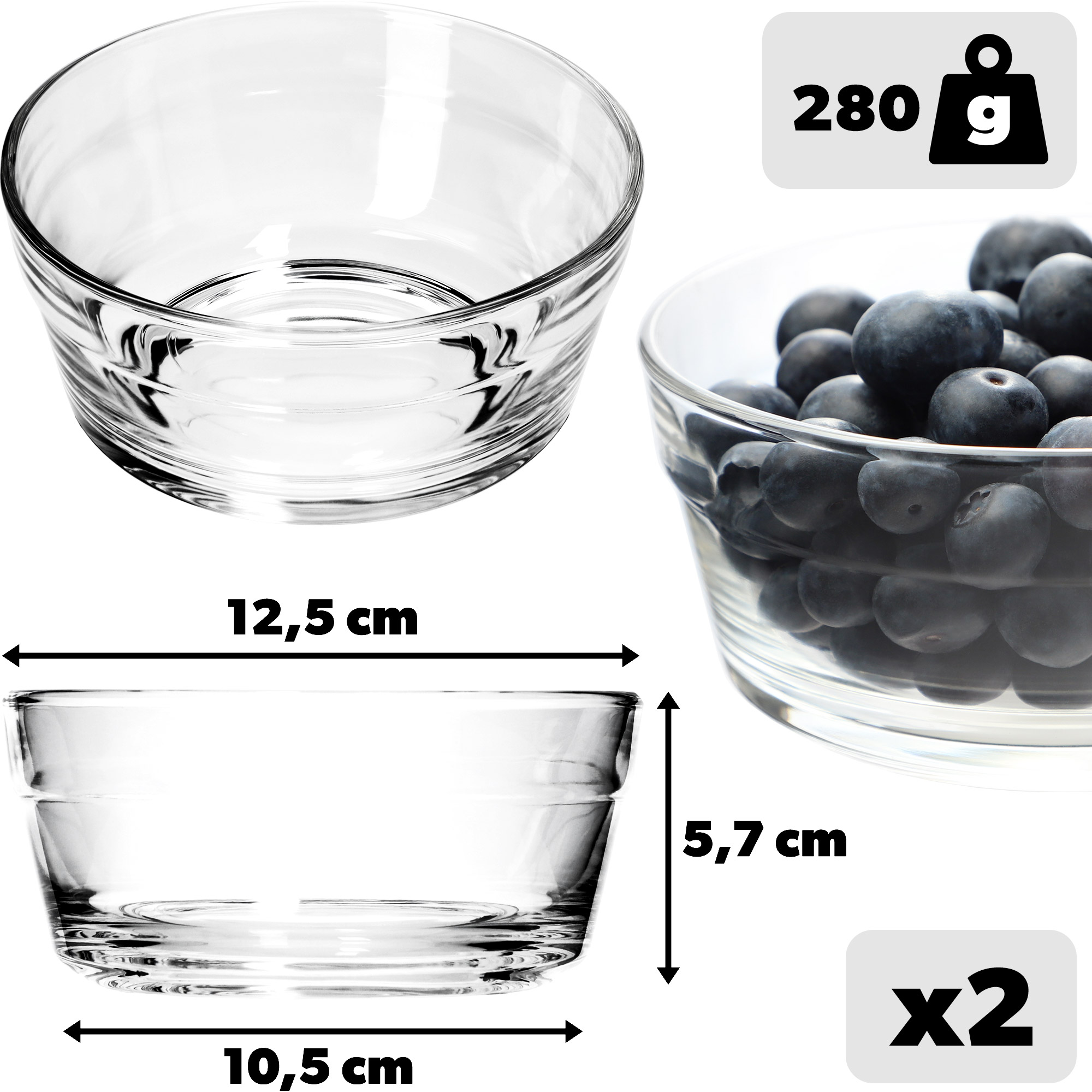 Salaterka Villena 12,5 cm, 2 szt.
