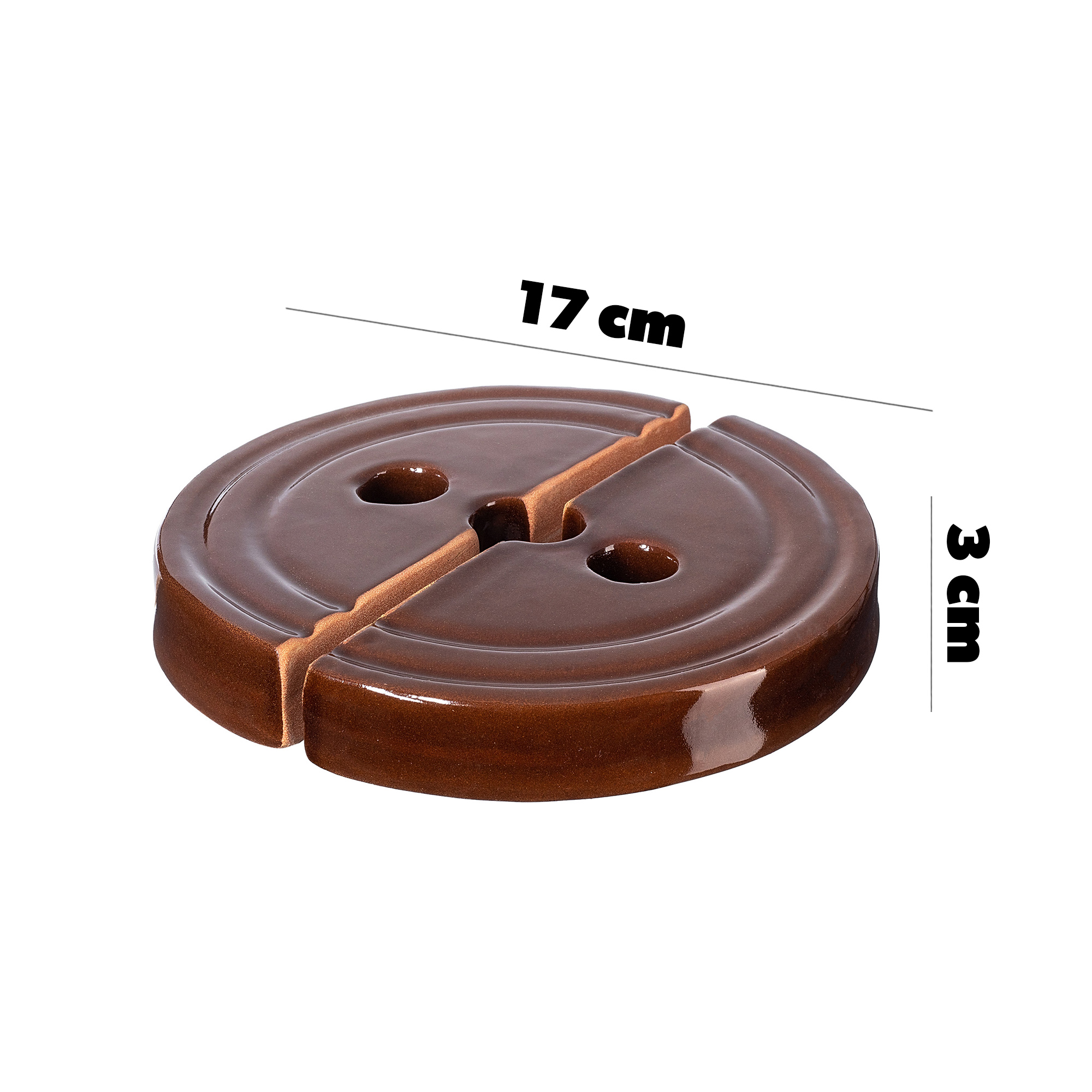 Kamień dociskowy kamionkowy Helios 17 cm, 2szt