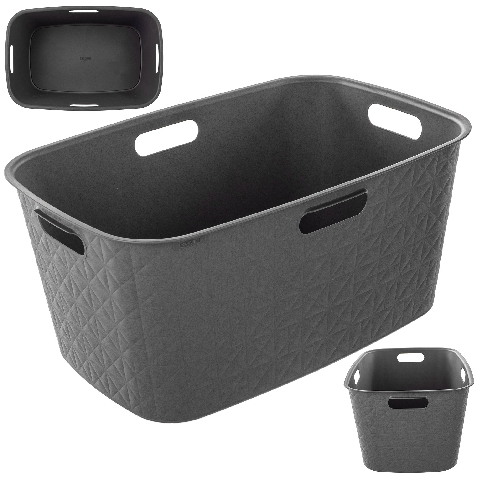 Kosz do magla Curver Softex 45L szary