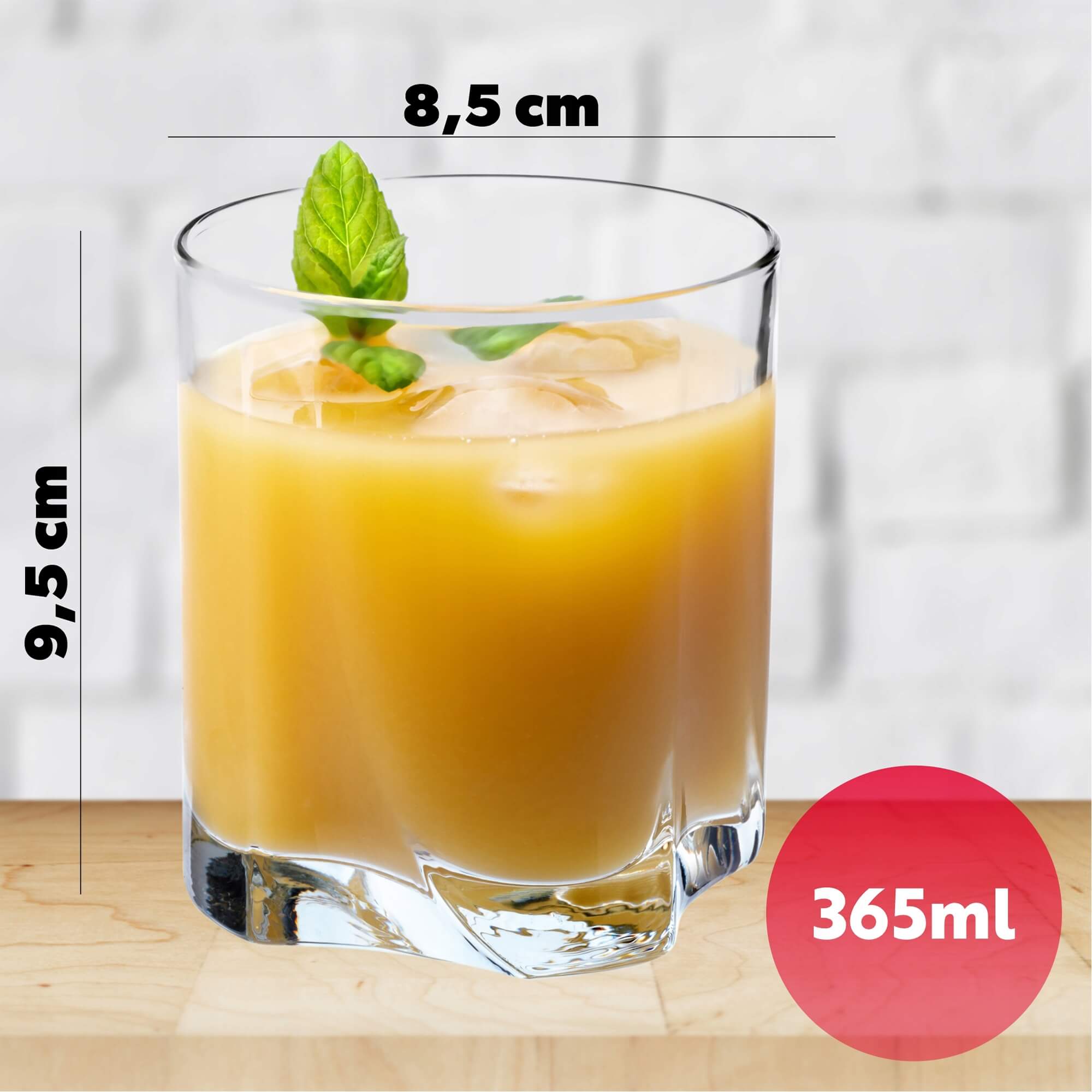 Szklanki do napojów 365 ml 6 szt. + 380 ml, 6 szt.