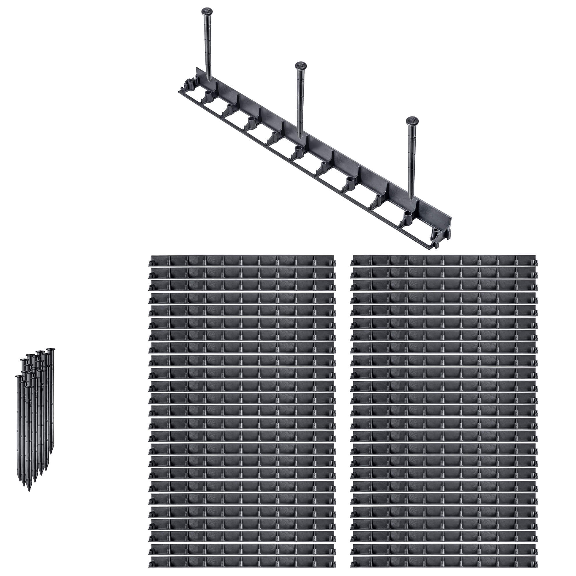 Obrzeże ogrodowe Raberg 102 x 5,8 cm 50 szt + kotwy 150 szt.