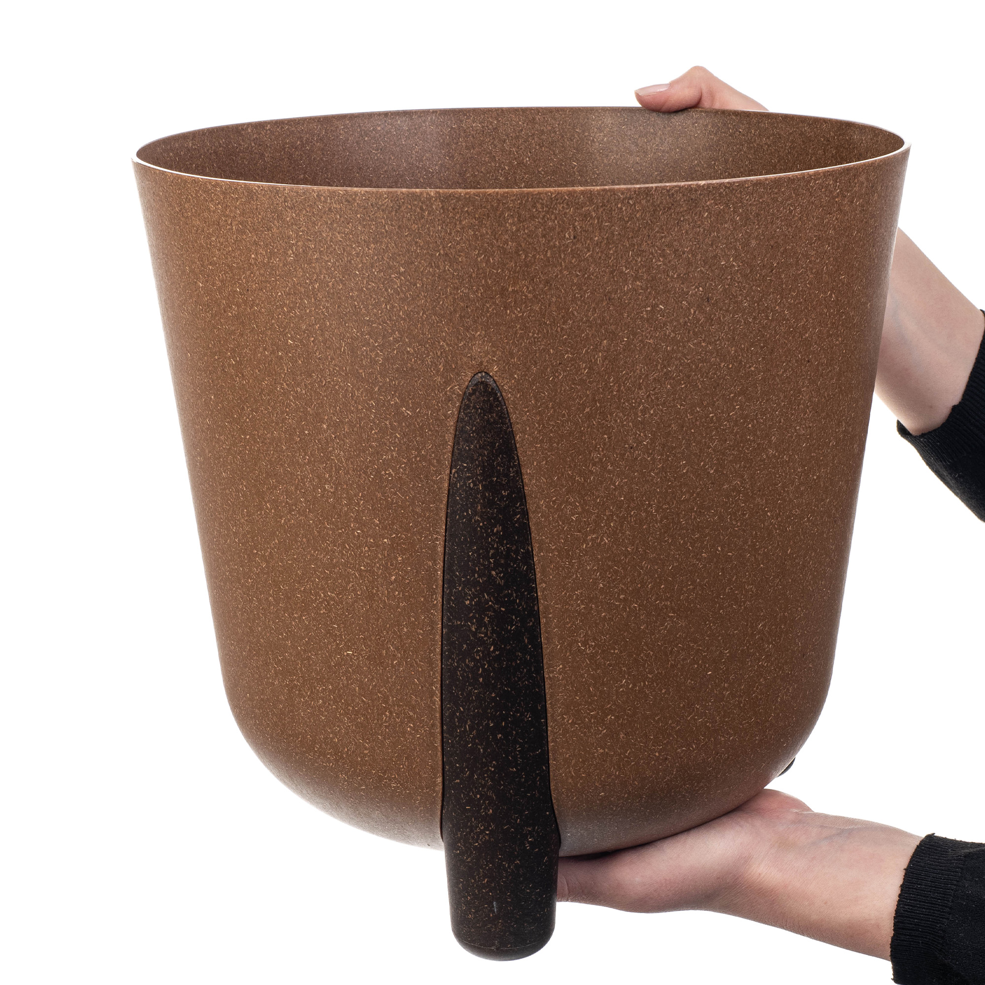 Doniczka osłonka Nauze 30cm brązowa
