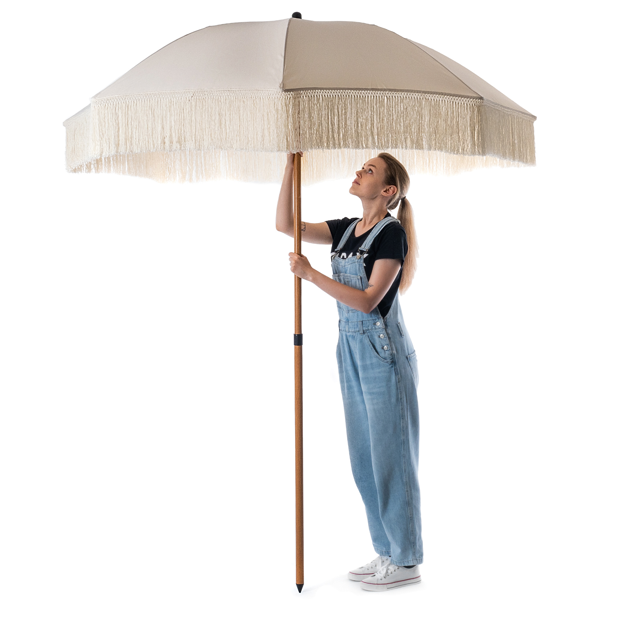 Parasol ogrodowy Lapafo z frędzlami 180cm