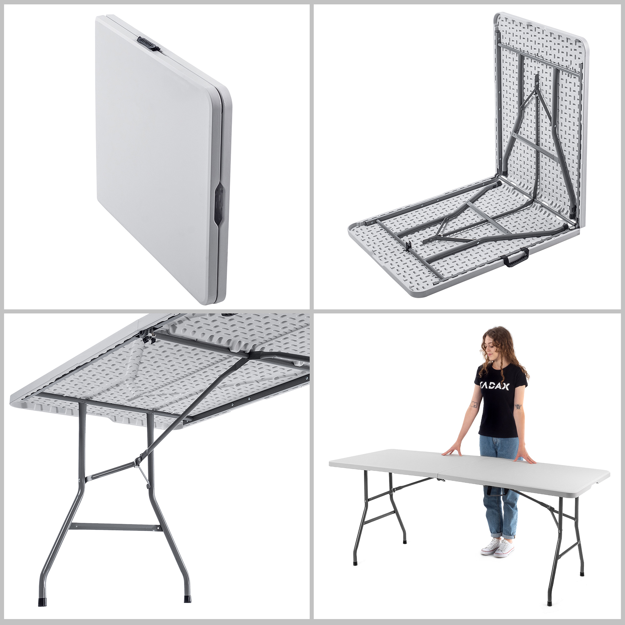 Stół ogrodowy Forges składany 74x180cm