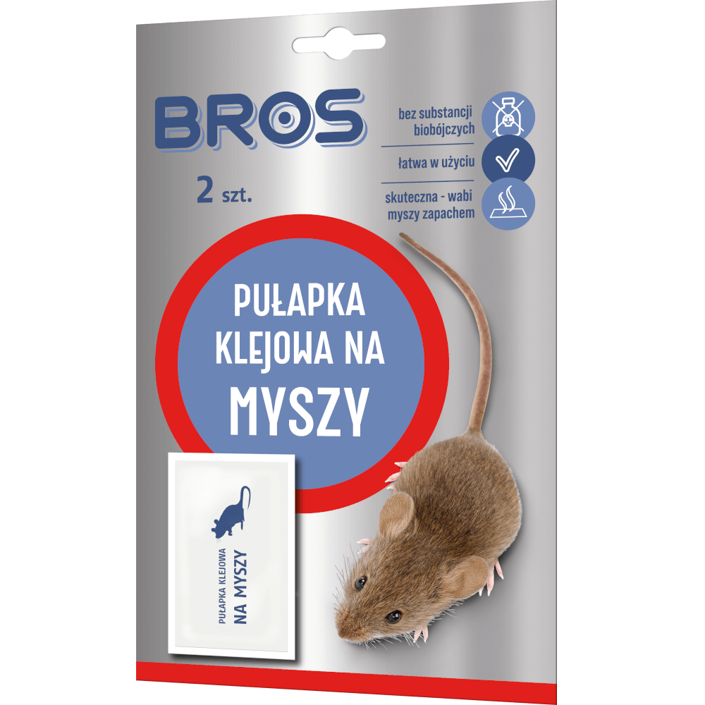 Bros Pułapka klejowa na myszy 2 szt.