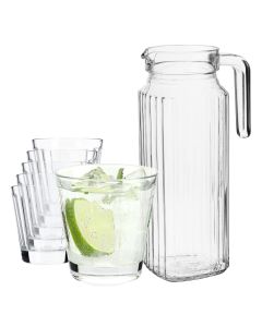 Szklanki Blera 175 ml 6 szt + dzbanek Bargano 1,1L