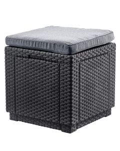 Siedzisko ogrodowe ze schowkiem Keter Cube, grafit
