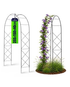Pergola metalowa "Atri" 255 cm, czarna