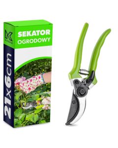 Sekator ogrodowy 6 x 21 cm, zielony