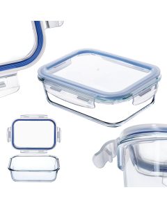 Szklany pojemnik na żywność Athie 1040ml prostokątny