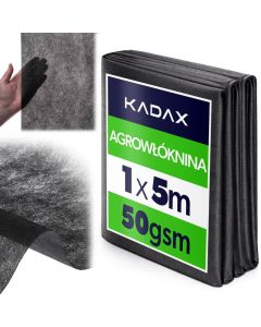 Agrowł&oacute;knina ogrodowa Nespoux ści&oacute;łkująca 1 x 5 m 50 g/m&sup2; czarna