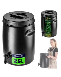 Zbiornik ogrodowy na naw&oacute;z Pange 25L czarny