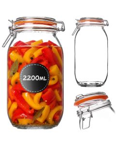 Słoik szklany hermetyczny Maronti z klipsem 2.2L 1 szt.