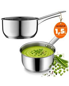 Garnek stalowy Berme 1.5L, srebrny