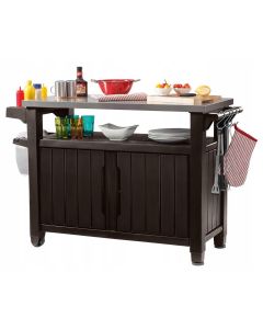 St&oacute;ł grillowy Keter Unity XL 134 x 88 cm, brąz