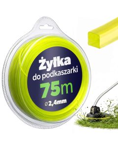Żyłka do podkaszarki Marnay 75 m x 2.4 mm kwadratowa ż&oacute;łta